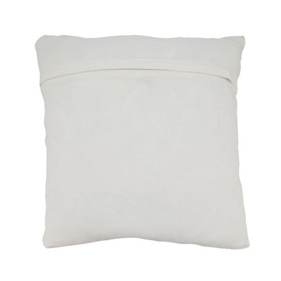 Gray Striped Cotton and Jute 20"x20" Throw Pillow