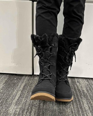 Women's Carla Tall Winter Boots - Universal Thread™ Jet Black : Target