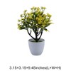 Unique Bargains Artificial Plants Coin Chrysanthemum with Round Pot Plastic 3.15"x3.15"x9.45" 1 Pc - 3 of 4