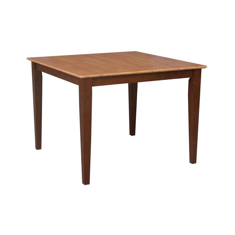36" Square Solid Wood Top Table with Shaker Legs - International Concepts, 4 of 10