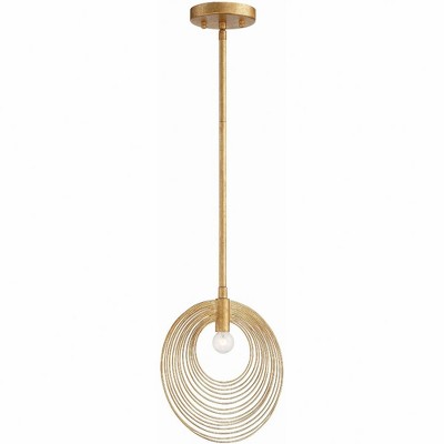 Crystorama Lighting Doral 1 - Light Pendant in  Renaissance Gold