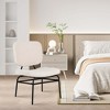 Costway 1/2 PCS Upholstered Accent Chair with Sponge Padding Adjustable Foot Pads & Metal Frame - 4 of 4