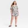 Women's Mid-Rise Linen Pull-On Shorts - Universal Thread™ - 3 of 3