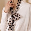 Anna-Kaci Silky Rectangular Neck Scarf with Abstract Print Border Design for Versatile Styling - 2 of 3