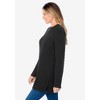 Woman Within Women's Plus Size Waffle Thermal Sweatshirt - 4 of 4