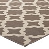 Modway Cerelia Moroccan Trellis 8x10 Indoor and Outdoor Area Rug - Light and Dark Beige,  100% Soft Polypropylene ,  Tight Low Pile Weave - 3 of 4