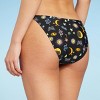 Women's Multi Icon Low-Rise High Leg Cheeky Bikini Bottom - Wild Fable™ Black - 2 of 4