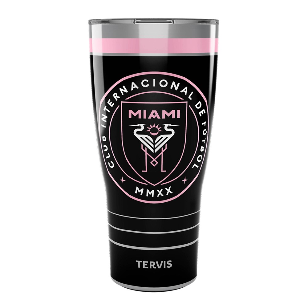 Photos - Glass MLS Inter Miami CF 30oz MVP Stripe Stainless Steel Tumbler 