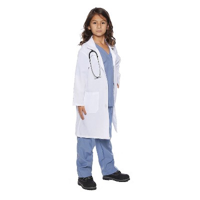 Halloween Express Kids' Doctor Scrubs With Lab Coat Costume : Target