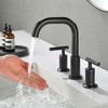 CLIHOME 8 in. Widespread 2-Handle Bathroom Faucet with Valve Water Supply Lines - 2 of 4