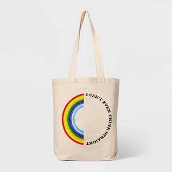 Pride PH by The PHLUID Project 'I Can't Even Think Straight' Tote Bag - Beige