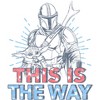 Men's Star Wars The Mandalorian Patriotic Mando and Grogu This is the Way T-Shirt - 2 of 4