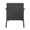 Velvet Upholstered Accent Chair with Attached Cushions, Solid Wood Frame and Foam Padding for Living Room - 4 of 4