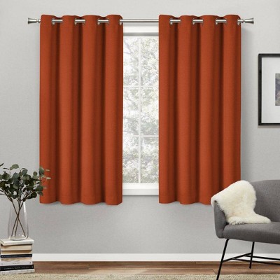 Set of 2 Academy Total Blackout Grommet Top Curtain Panel - Exclusive Home
