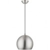 Livex Lighting Stockton 1 - Light Pendant in  Brushed Nickel/Polished Chrome - 4 of 4