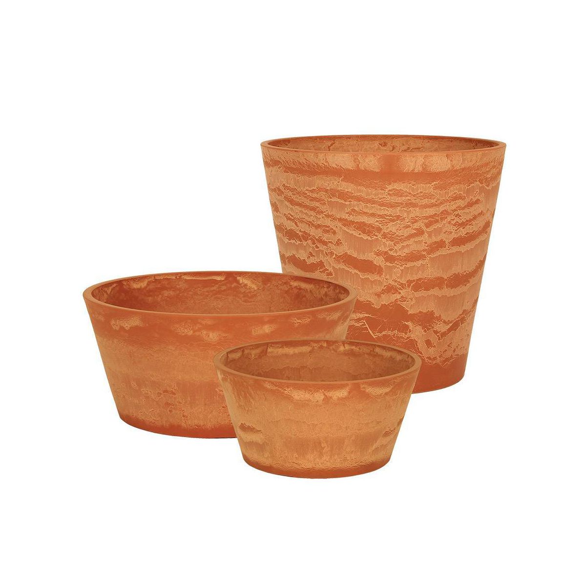 ACHLA Designs Polymer Wood & Stone Planter Pot Denise - thumbnail 8