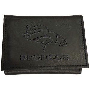 Evergreen NFL Denver Broncos Black Leather Trifold Wallet Officially Licensed with Gift Box - 1 of 1