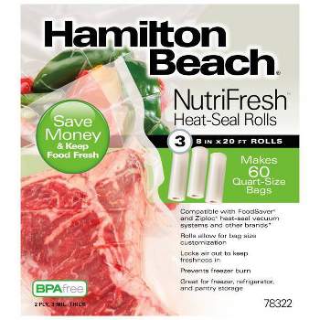Hamilton Beach 8"x20ft Seal Roll 3ct 78322