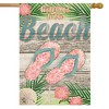 Briarwood Lane Summer Double Sided House Flag 40x28 For Outdoor Welcome Beach Flip Flops For Summer House Flag - 4 of 4