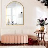 Yetta 36"X24" Arched Wall Mirror Arched Vanity Mirror Metal Frame Wall Mounted Cosmetic Mirror Entryway Wall Mirror-The Pop Home - 3 of 4