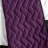 Slickblue Full/Queen Quilt Set with 2 Pillow Shams, Reversible Bedding, Soft Quilt, Blue or Purple - 4 of 4