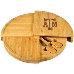 NCAA Texas A&M Multi Level Bamboo Cheese & Charcuterie Board - 1 of 4
