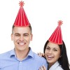 Big Dot of Happiness Red Stripes - Cone Happy Birthday Party Hats for Kids and Adults - Set of 8 (Standard Size) - 2 of 4