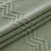 Itopfox Sage Knitted Throw Blanket for Couch Boho Green Textured Cozy Woven Decorative Farmhouse Blanket with Tassels for Sofa Chair Bed Living Room - 4 of 4