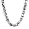 Steeltime 24" and 8" Men's stainless steel cuban link chain set - 2 of 4