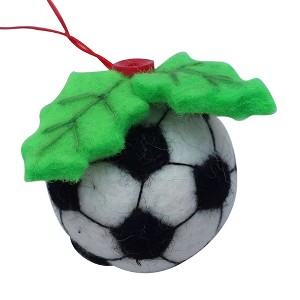 Slickblue Holiday Handmade Felt Ornaments for Sports Fans – 4 Different Options: Basketball, Baseball, Soccer, and Football - 1 of 1