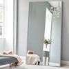 Wooakway Silver Metal Full Length Mirror Accent Wall Mirror Freestand Mirror with Bracket - 3 of 4