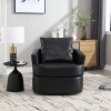 TiramisuBest Swivel Barrel Chair, Comfy Round Accent Sofa Chair for Living Room, 360 Degree Swivel Barrel Club Chair - 2 of 4