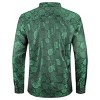 Cloudstyle Mens Floral Shirt Rose Printed Long Sleeve Dress Shirt Prom Wedding Button Down Shirt - 3 of 4