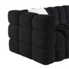 NicBex 62.2 Inch Boucle Loveseat Sofa,2-Seater Upholstered Sofa with 2 Pillows for Living Room,Office,Apartment,Black - 4 of 4