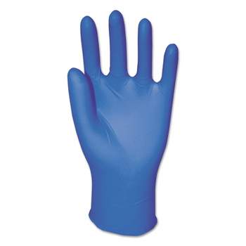 Boardwalk Disposable General-Purpose Powder-Free Nitrile Gloves Large Blue 5 mil 100/Box 395LBXA