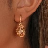 Vuskdtei18K Gold Plated Flower Dangle Earrings for Women, Hypoallergenic Cubic Zirconia Earrings, Elegant Chandelier Drop Earrings - 4 of 4