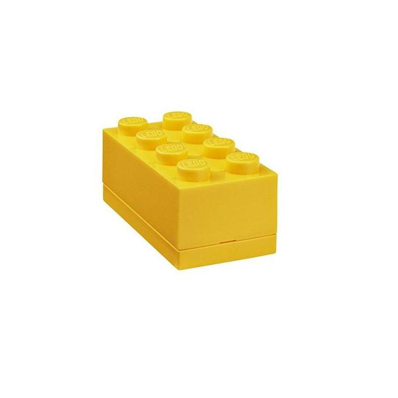 Room Copenhagen LEGO Mini Box 8, Bright Yellow, 1 of 2