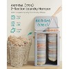 Laundry Basket, 44.9 Gal. Laundry Hamper, 2 Compartments, Easy Assembly, with Lid and Handles, Removable Inner Bags - 4 of 4