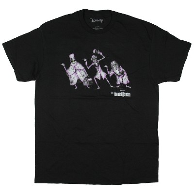 Disney Men's Haunted Mansion Hitchhiking Ghosts Adult Short Sleeve T-Shirt