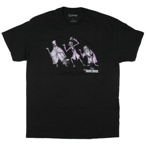 Disney Men's Haunted Mansion Hitchhiking Ghosts Adult Short Sleeve T-Shirt - 1 of 3