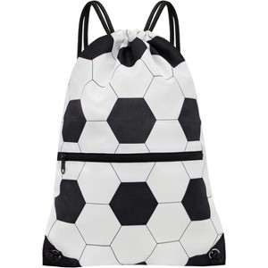 Drawstring Backpack, Lightweight Sports Gym Sack for Men & Women, Durable Cinch Snackpack for Beach - 1 of 4