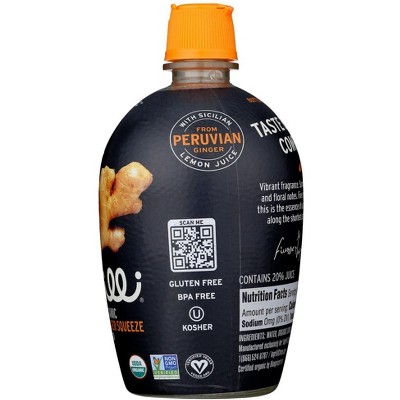 Volcano Lemon Juice Organic Italian Ingrilli 100% Lime Juice From Concentrate, 4 Fl Oz Squeeze Bottles Pack Of 3 Orange Juice Organic