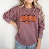 Simply Sage Market Women's Graphic Sweatshirt Checkered Arched Pumpkin Season - 2 of 4