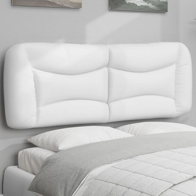 vidaXL Headboard Cushion White 53.9" Faux Leather
