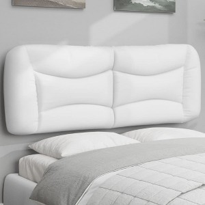 vidaXL Headboard Cushion White 53.9" Faux Leather - 1 of 4