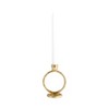 Sagebrook Home Round Ring Taper Candle Holder - Contemporary Circular Abstract Metal Candle Display for Home - 4 of 4