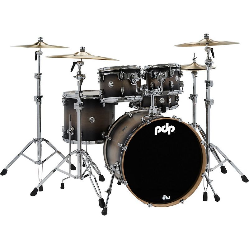 PDP by DW Concept Maple 5-Piece Shell Pack Satin Charcoal Burst, 1 of 3