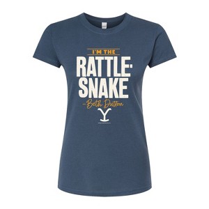 Women's - Yellowstone - Beth Dutton Im The Rattlesnake Juniors Fitted Graphic T-Shirt - 1 of 4