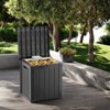VisioGear Deck Boxes, 2-Piece 45 Gal Outdoor Storage Deck Box, Small Patio Storage Bin for Garden Tools, Brown, 30.75"*17.13"*21.85" - 2 of 4