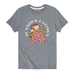 Boys' - Garfield - Seasons Eatings Short Sleeve Graphic T-Shirt - 1 of 4